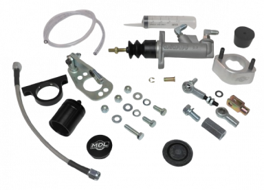 MDL LF Series 64.5-66 Mustang Hydraulic Clutch Master Kit .700 bore, Black Billet Reservoir